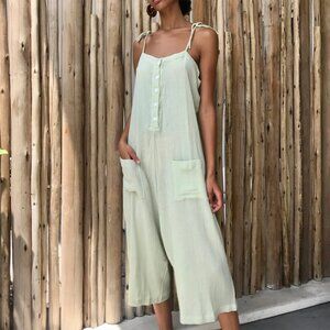 GILLIA NALA DUSTY MINT GAUZE JUMPER NEW SIZE S